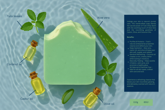 Herbalicious Basil Blessing(Tulsi Soap) organic soap Tulsi Soap